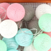 棉线球灯（马卡龙色） 商品缩略图0