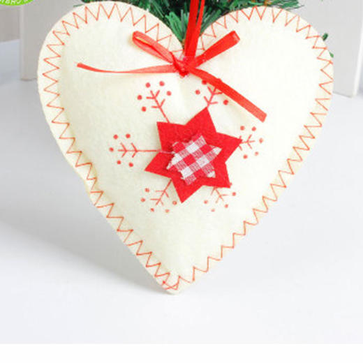 布艺装饰（白色心形） 商品图0