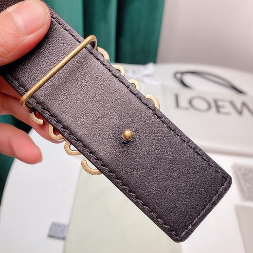 罗意威-复古扣-蓝色男士腰带 商品图3