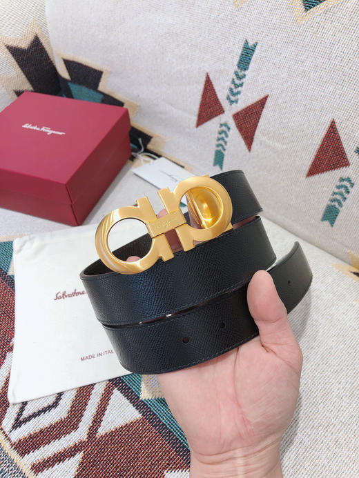 SF菲拉格慕-金色扣-掌纹牛皮 商品图1