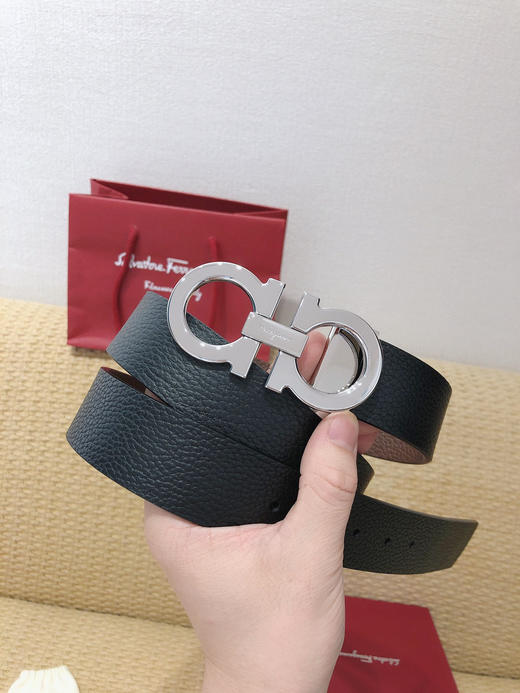 SF菲拉格慕-银色扣-荔枝纹无走线 商品图1