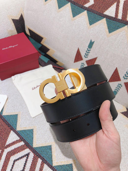 SF菲拉格慕-金色窄扣-平纹牛皮 商品图1