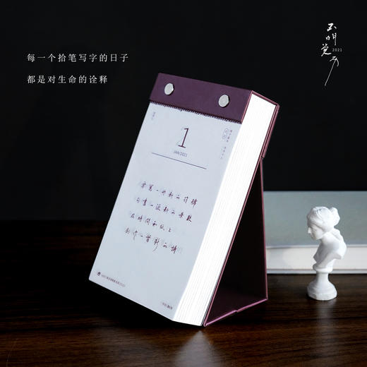日历馆:一起练字《不明觉历日历2021》创意手写体日历台历2021 商品图6