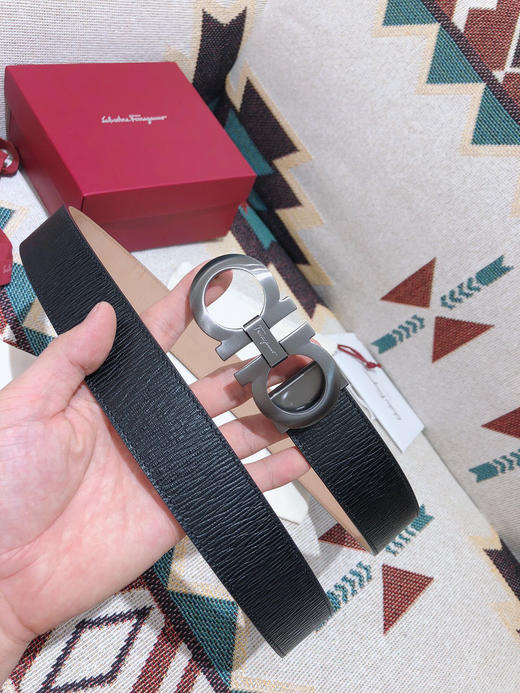 SF菲拉格慕-枪色扣-水波纹牛皮 商品图7