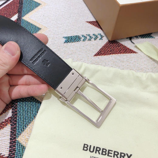 BBR巴宝莉-黑色格纹-银扣 商品图4