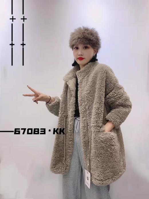 复古ins港风仿羊羔毛加厚休闲炸街外套 商品图4