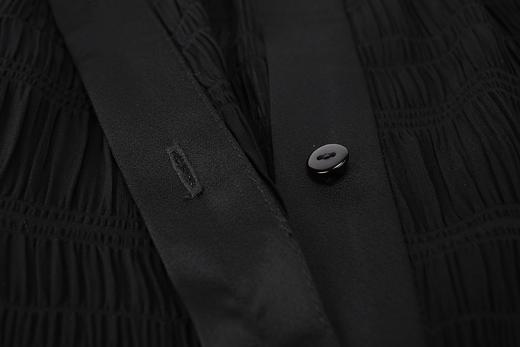 肌理感透视泡泡袖宽松衬衫 商品图5