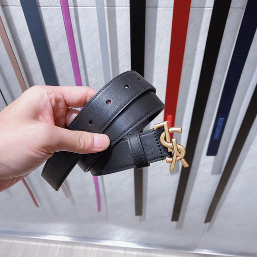 YSL女士腰带-黑色牛皮3.0 商品图1