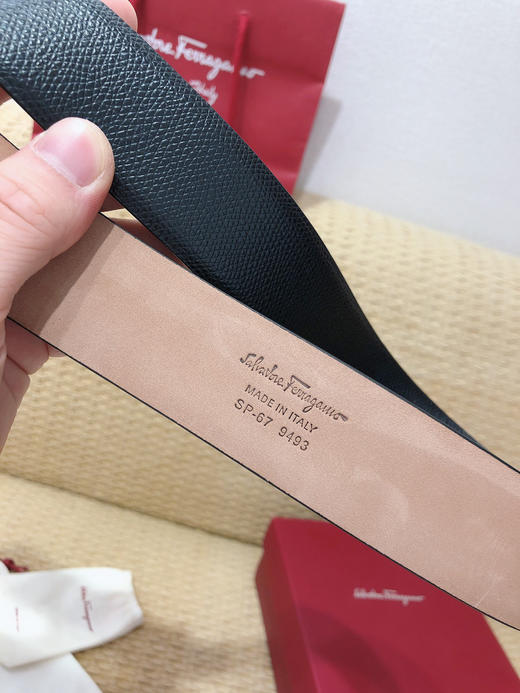 SF菲拉格慕-枪色扣-手掌纹+树膏皮 商品图6