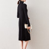 气质名媛风，纯色针织a字高领连衣裙DB897 商品缩略图3