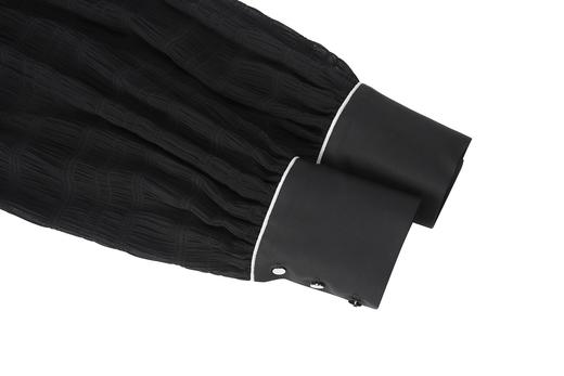 肌理感透视泡泡袖宽松衬衫 商品图4