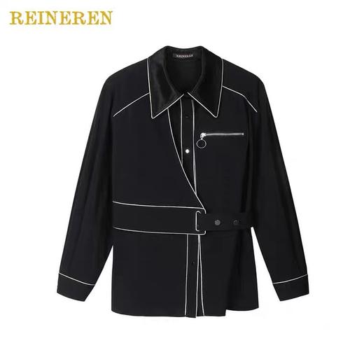 不对称设计薄外套 商品图1