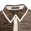 格纹拼接不对称衬衫 商品缩略图2