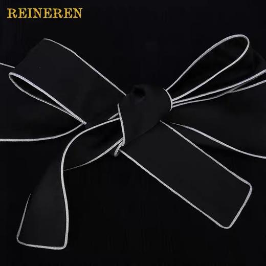 绑带设计长款连衣裙 商品图3