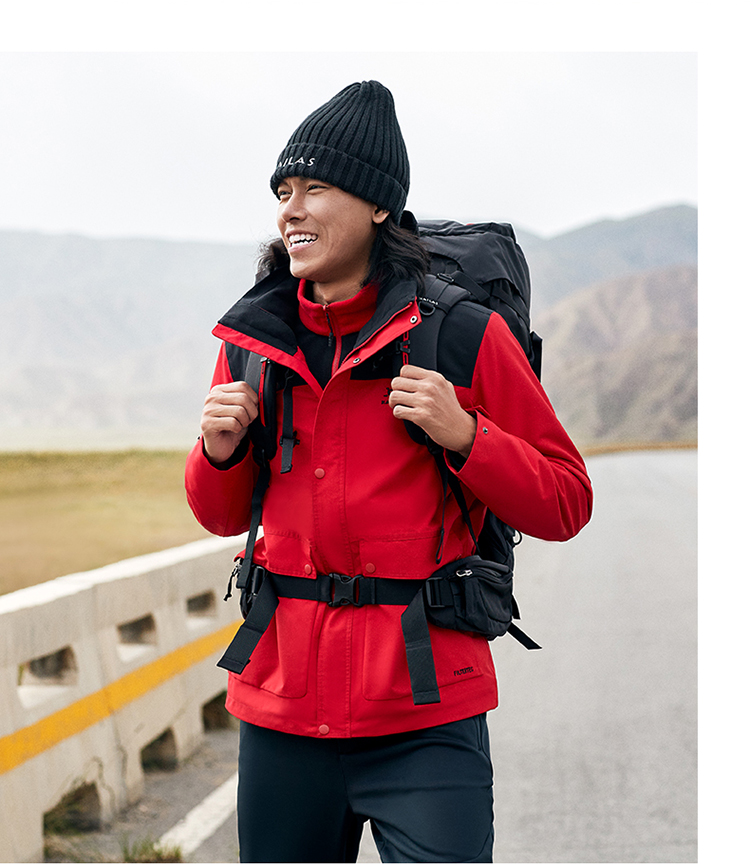 kailas 凯乐石 户外运动 男款抓绒三合一冲锋衣2041503