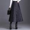 2020冬季新款高腰a字 一片式大摆羽绒棉半身裙  AL2002 商品缩略图1