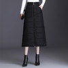 2020冬季新款高腰a字 一片式大摆羽绒棉半身裙  AL2002 商品缩略图2