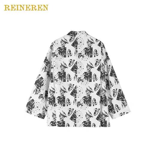 女战士印花宽松衬衫 商品图2