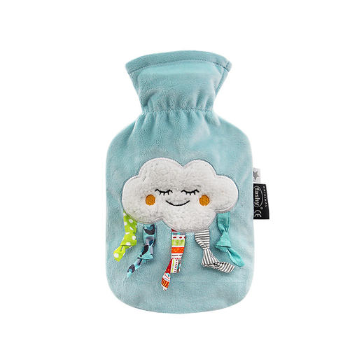 【双十二】德国fashy白云朵pvc暖宫充注水热水袋防爆可拆洗绒布套儿童暖水袋 商品图3