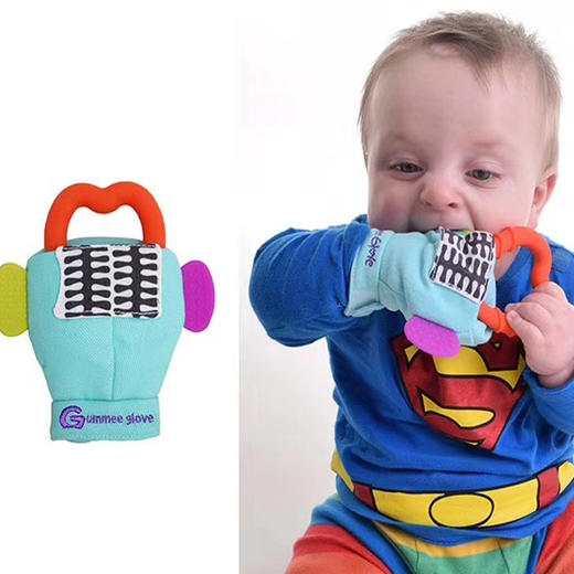 【双十二】Gummee Glove婴儿牙胶手套 防掉落宝宝无毒硅胶安抚玩具牙胶 商品图4