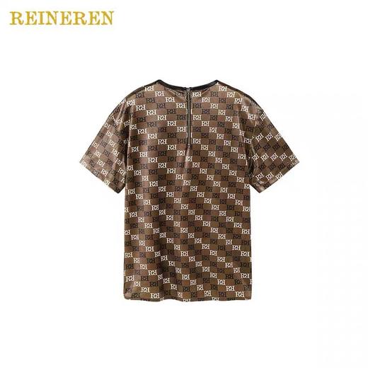 定制丝绒印花R字短上衣 商品图2
