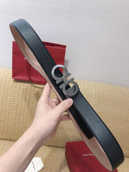 SF菲拉格慕-枪色扣-手掌纹+树膏皮 商品图3