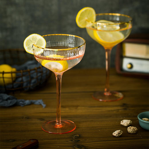 宜样生活 粉红佳人-马丁尼杯组2个装