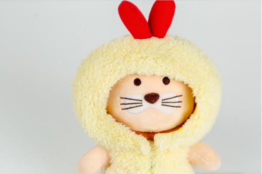 朗诗诗友公社周边~小诗狮毛绒公仔玩偶+徽章套餐 商品图1