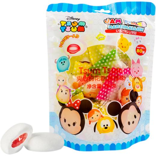 迪士尼 夹心棉花糖草莓味80g【中】  商品图0