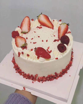 狮子家-草莓生日蛋糕 纪念日蛋糕 聚会 仪式感必备