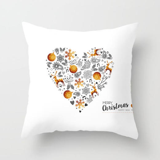 【圣诞爆款】桃皮绒抱枕套（1对/2个） 商品图0