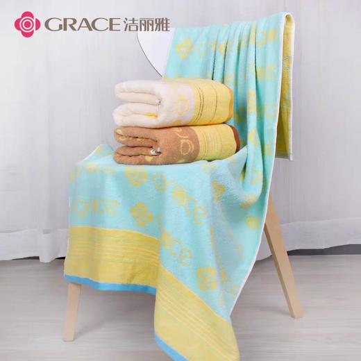 洁丽雅8693提花缎档大浴巾   1张 商品图1