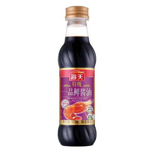 海天一品鲜酱油 500ml*12瓶/件 商品图1