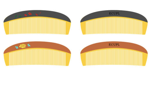 檀木羊角梳子 商品图3