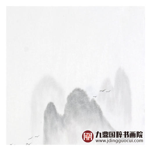 李泽江《梦里水乡》68*68cm 山水斗方作品 餐厅/茶室挂画 商品图5