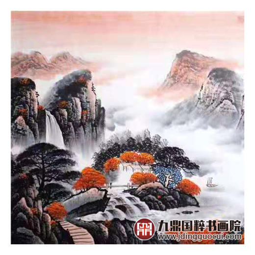 高云鹏《源远流长》68*178cm 山水横幅作品 办公室/客厅挂画 商品图4