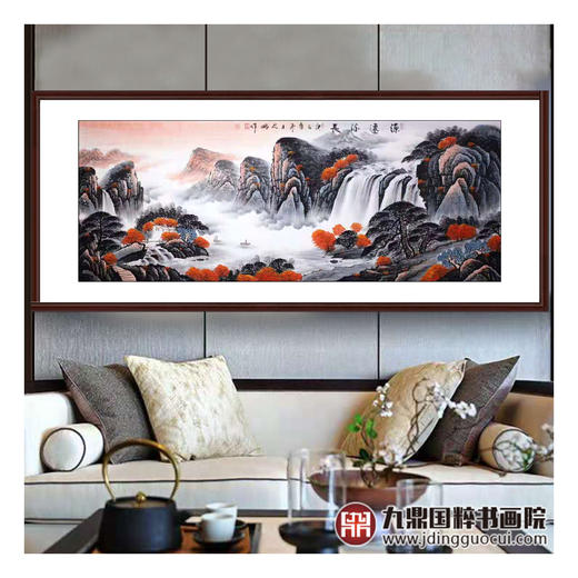 高云鹏《源远流长》68*178cm 山水横幅作品 办公室/客厅挂画 商品图2