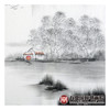 李泽江《梦里水乡》68*68cm 山水斗方作品 餐厅/茶室挂画 商品缩略图7