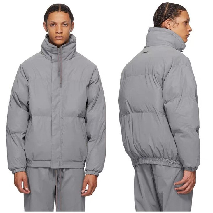 fear ess* fog复线反光立领高街加厚保暖棉服外套 男女同款