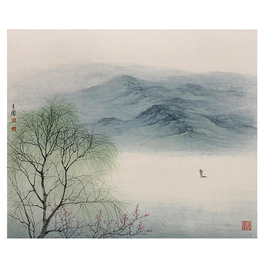 任大庆-真迹-山水画《山 水》 客厅 玄关 书房 办公室 商品图0