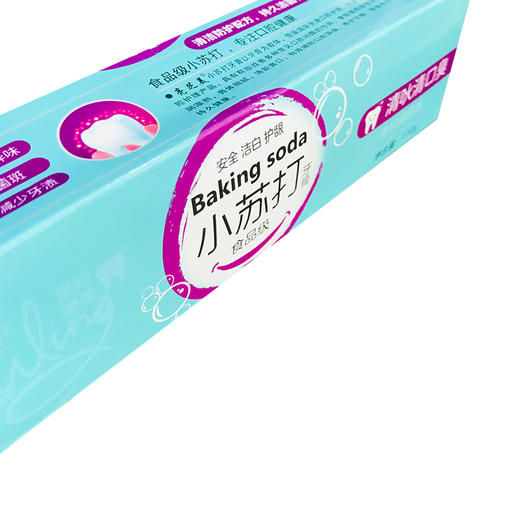 亮芝美小苏打成人牙膏去黄垢牙渍亮白牙膏口气清新青柠薄荷香110g 商品图1