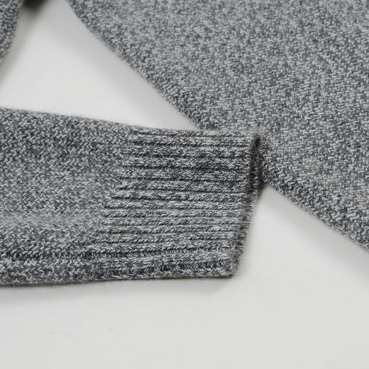 METTE羊绒世家2020秋冬男圆领100%山羊绒衫内搭加厚保暖针织毛衣 商品图3