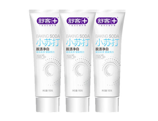舒客小苏打牙膏（脱渍净白型）160克三支装 商品图0