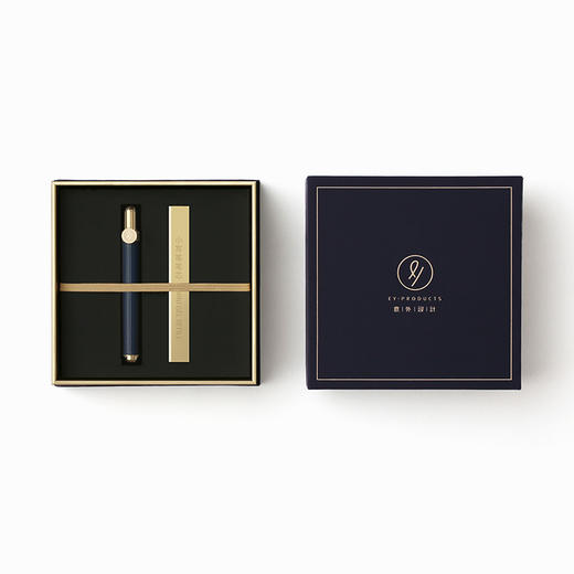 小写牛皮签字笔-深海蓝-字母款 商品图0