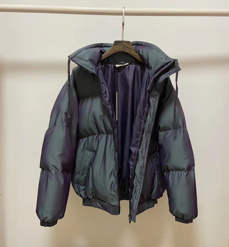 fear ess* fog复线反光立领高街加厚保暖棉服外套 男女同款