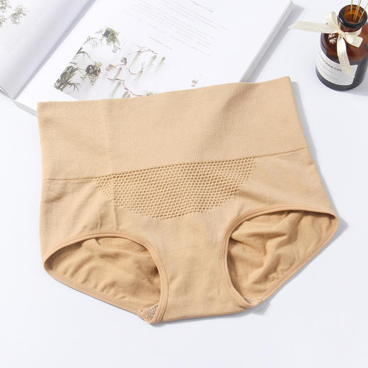 日系3d暖宫蜂巢内裤高腰塑形收腹裤提臀翘臀产后塑身无痕三角裤 商品图1