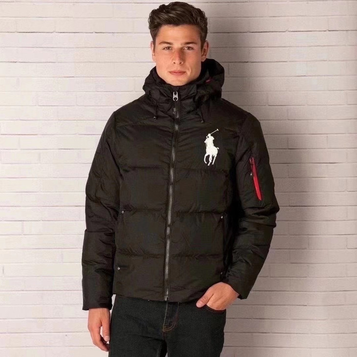 polo ralph lauren拉夫劳伦男士冬季连帽大马标保暖羽绒服