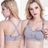前开扣大码无钢圈哺乳文胸 孕妇喂奶无痕聚拢调整型交叉美背内衣 商品缩略图2