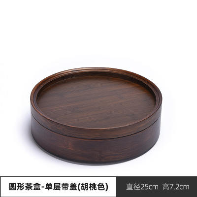 茶叶罐普洱茶盒家用多层竹制茶饼收纳盒白茶饼储茶盒茶饼罐分茶器 商品图12