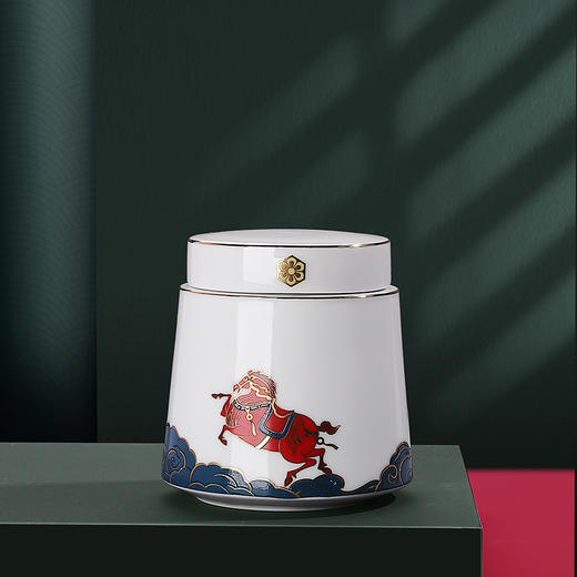 醉长安 个人杯茶叶罐礼装 茶具 茶杯 滤茶器中式陶瓷茶杯礼盒西安礼物大唐文创 商品图4